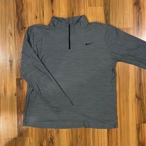 Nike Gray heathered quarter zip